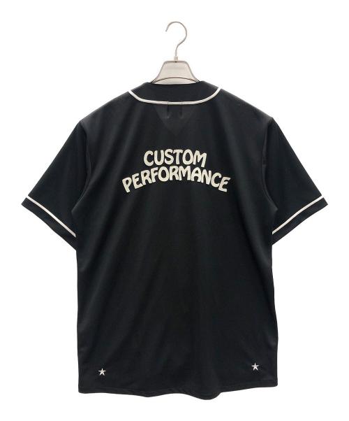 m&m custom performance（エムアンドエム カスタムパフォーマンス）m&m custom performance (エムアンドエム カスタムパフォーマンス) DRY ATHLETIC BASEBALL SHIRT（ドライ アスレチック ベースボール シャツ） ブラック サイズ:XLの古着・服飾アイテム