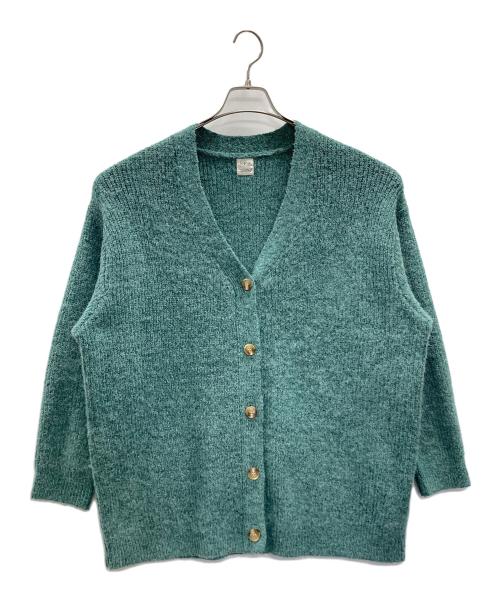 UNGRID（アングリッド）Ungrid (アングリッド) ニットカーディガン グリーン サイズ:Fの古着・服飾アイテム