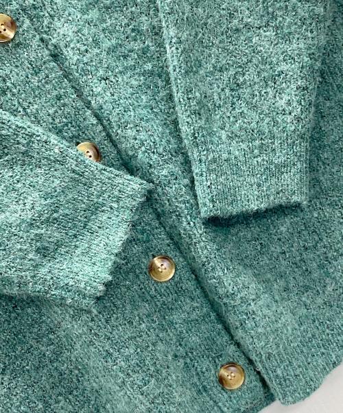 UNGRID（アングリッド）Ungrid (アングリッド) ニットカーディガン グリーン サイズ:Fの古着・服飾アイテム