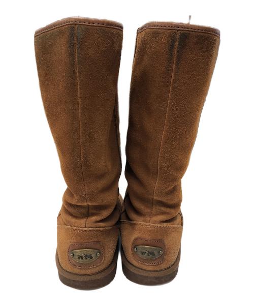 COACH（コーチ）COACH (コーチ) ムートンブーツ ブラウン サイズ:23.5cmの古着・服飾アイテム