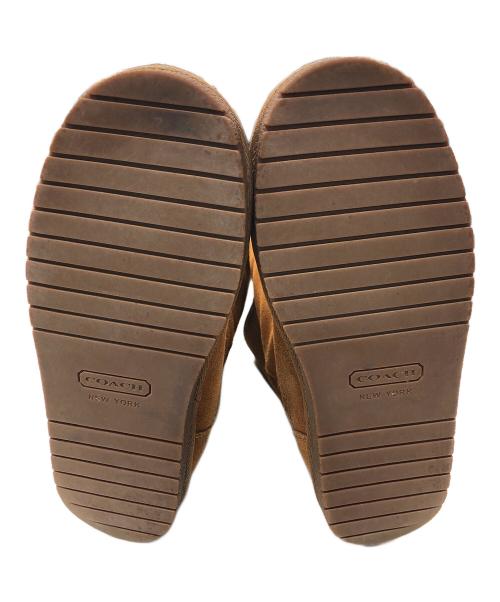 COACH（コーチ）COACH (コーチ) ムートンブーツ ブラウン サイズ:23.5cmの古着・服飾アイテム