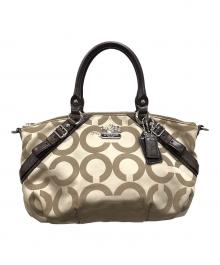 COACH（コーチ）の古着「2WAYバッグ ハンドバッグ ショルダーバッグ」｜ベージュ