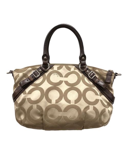 COACH（コーチ）COACH (コーチ) 2WAYバッグ ハンドバッグ ショルダーバッグ ベージュ サイズ:実寸サイズにてご確認ください。の古着・服飾アイテム