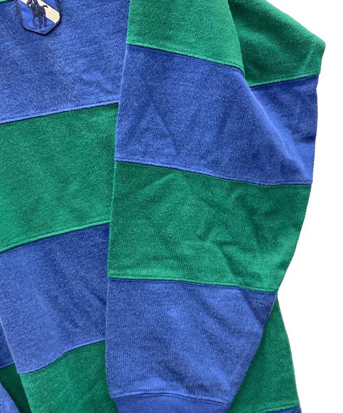 POLO RALPH LAUREN（ポロ・ラルフローレン）POLO RALPH LAUREN (ポロ・ラルフローレン) ラガーシャツ ブルー×グリーン サイズ:Mの古着・服飾アイテム