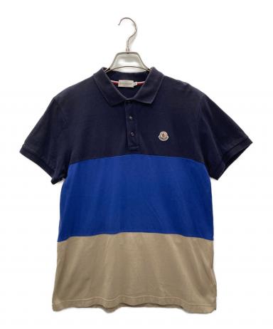 ひ*ろ様 【最終値下】Moncler 青 ポロシャツ 中古・古着通販】MONCLER (モンクレール) ポロシャツ ネイビー サイズ
