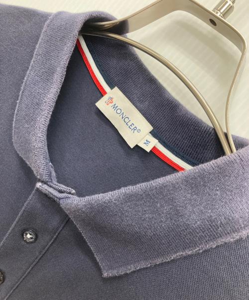 MONCLER（モンクレール）MONCLER (モンクレール) ポロシャツ ネイビー サイズ:Ｍの古着・服飾アイテム