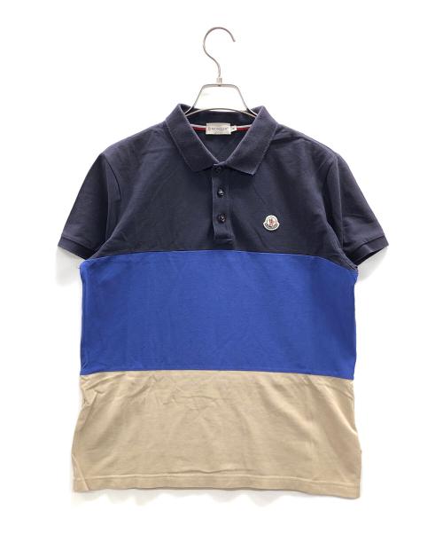 MONCLER（モンクレール）MONCLER (モンクレール) ポロシャツ ネイビー サイズ:Mの古着・服飾アイテム