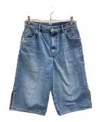 AEWEN MATOPHイウエン マトフ）の古着「デニムハーフパンツ」｜ブルー