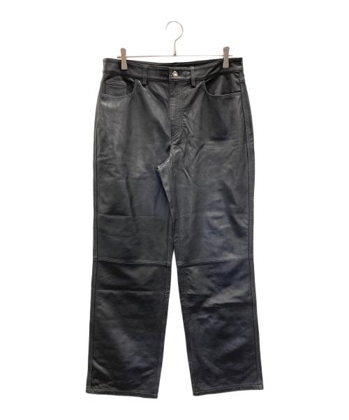ZARA（ザラ）ZARA (ザラ) レザーパンツ ブラック サイズ:USA Lの古着・服飾アイテム