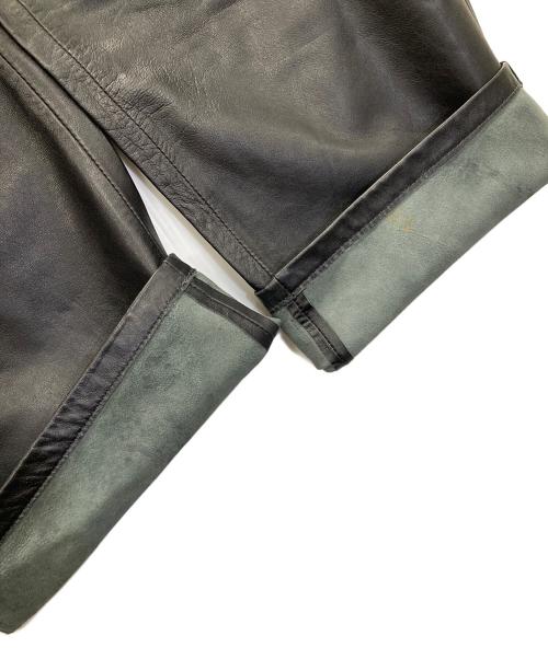 ZARA（ザラ）ZARA (ザラ) レザーパンツ ブラック サイズ:USA Lの古着・服飾アイテム