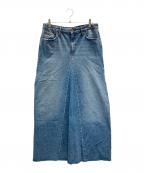 ZARAザラ）の古着「デニムロングスカート」｜ブルー