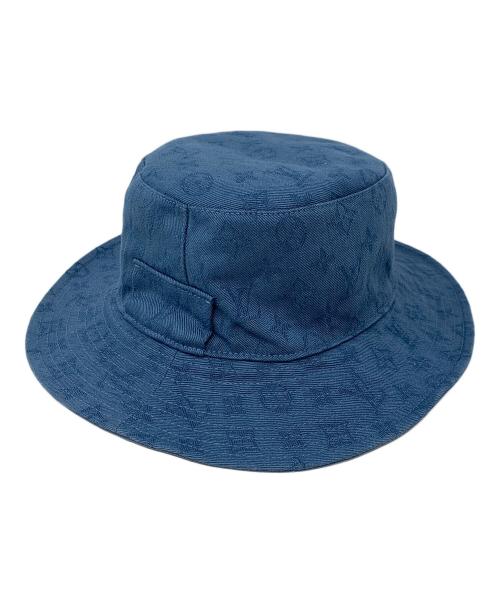 LOUIS VUITTON（ルイ ヴィトン）LOUIS VUITTON (ルイ ヴィトン) バケットハット　リバーシブル　シャプカ LV　 ブルー サイズ:Lの古着・服飾アイテム