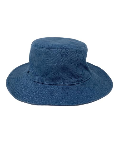 LOUIS VUITTON（ルイ ヴィトン）LOUIS VUITTON (ルイ ヴィトン) バケットハット　リバーシブル　シャプカ LV　 ブルー サイズ:Lの古着・服飾アイテム