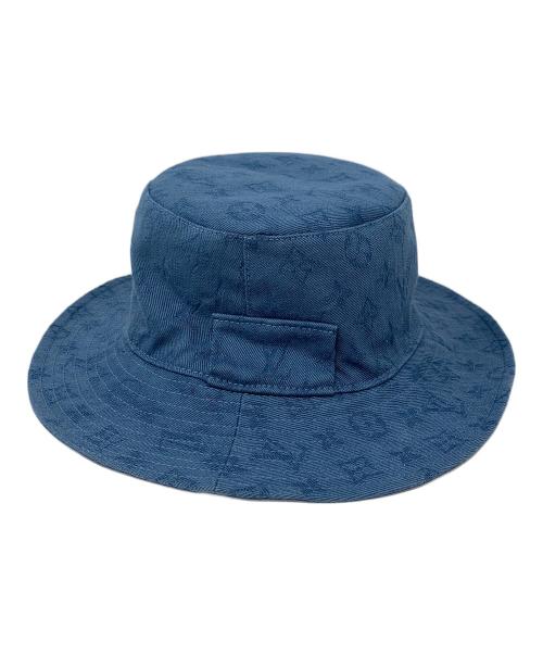 LOUIS VUITTON（ルイ ヴィトン）LOUIS VUITTON (ルイ ヴィトン) バケットハット　リバーシブル　シャプカ LV　 ブルー サイズ:Lの古着・服飾アイテム