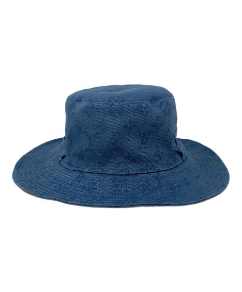LOUIS VUITTON（ルイ ヴィトン）LOUIS VUITTON (ルイ ヴィトン) バケットハット　リバーシブル　シャプカ LV　 ブルー サイズ:Lの古着・服飾アイテム