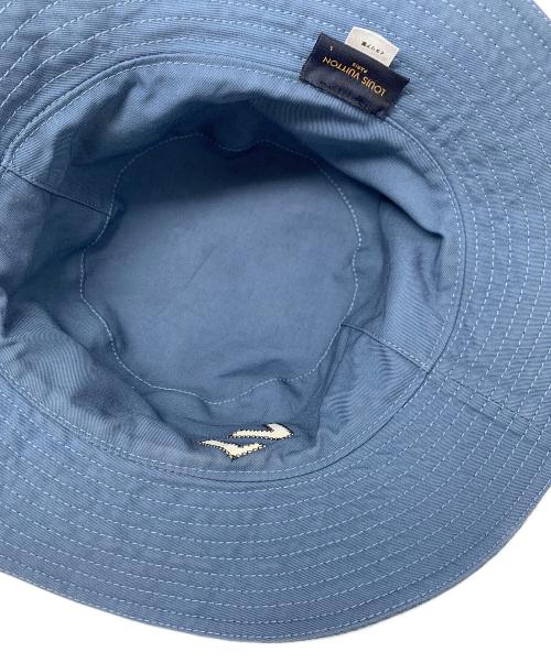 LOUIS VUITTON（ルイ ヴィトン）LOUIS VUITTON (ルイ ヴィトン) バケットハット　リバーシブル　シャプカ LV　 ブルー サイズ:Lの古着・服飾アイテム