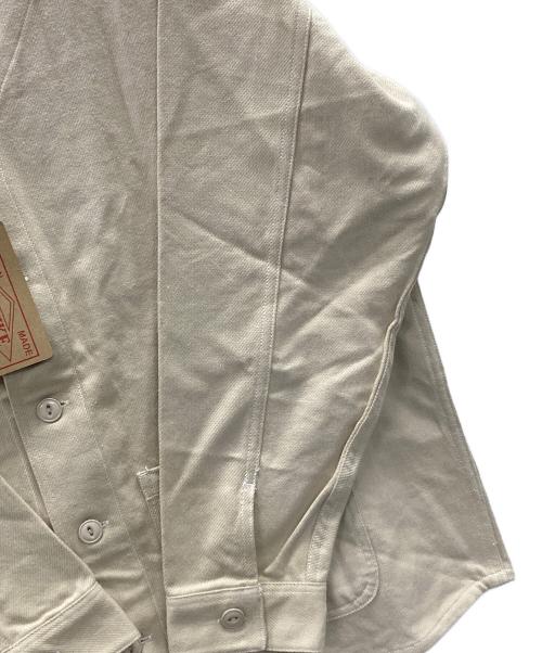 BIG MIKE（ビックマイク）BIG MIKE (ビックマイク) フランネルカーディガン ベージュ サイズ:L 未使用品の古着・服飾アイテム