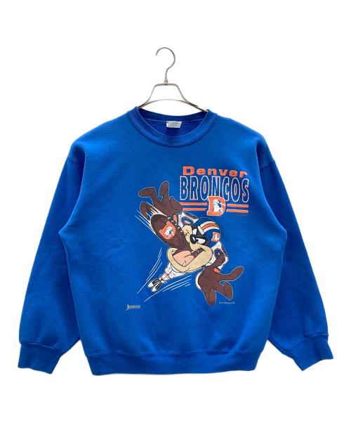 JOSTENS（ジャスティンズ）JOSTENS (ジャスティンズ) タズマニアンデビル プリントスウェット ブルー サイズ:XLの古着・服飾アイテム