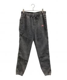 DIESEL（ディーゼル）の古着「スウェットパンツ Tapered D-Lab Track Denim（テーパードDラボトラックデニム）」｜グレー