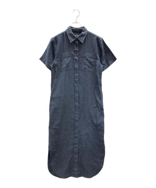 LAUREN RALPH LAUREN（ローレンラルフローレン）LAUREN RALPH LAUREN (ローレンラルフローレン) デニムシャツワンピース ネイビー サイズ:2の古着・服飾アイテム