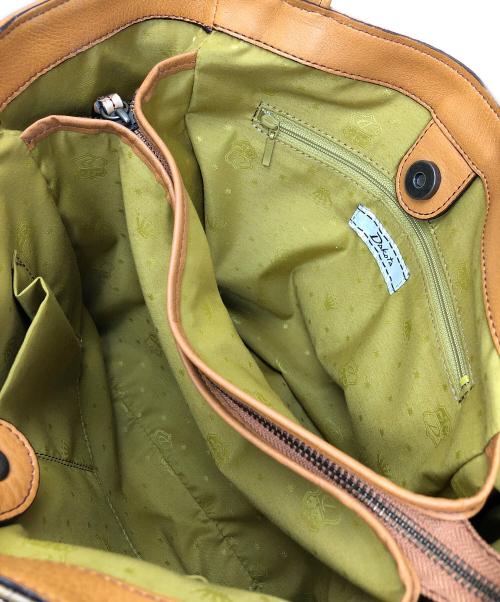 DAKOTA（ダコタ）DAKOTA (ダコタ) レザートートバッグ チーザレ 鳥プリント キャメル サイズ:実寸サイズにてご確認ください。の古着・服飾アイテム