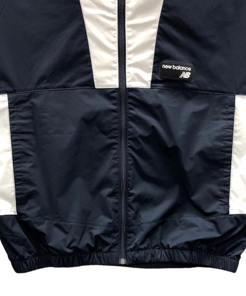 NEW BALANCE（ニューバランス）NEW BALANCE (ニューバランス) ジャケット ウィンドブレーカー ネイビー×ホワイト サイズ:Sの古着・服飾アイテム