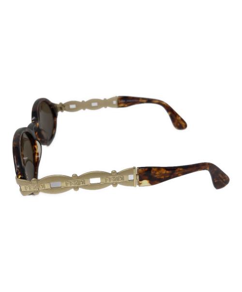 FENDI（フェンディ）FENDI (フェンディ) サングラス オーバル フルリム ブラウン サイズ:実寸サイズにてご確認ください。の古着・服飾アイテム