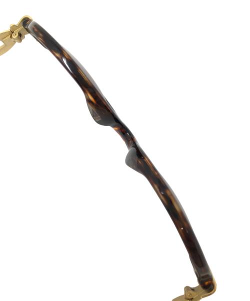 FENDI（フェンディ）FENDI (フェンディ) サングラス オーバル フルリム ブラウン サイズ:実寸サイズにてご確認ください。の古着・服飾アイテム