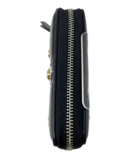 TORY BURCH（トリーバーチ）TORY BURCH (トリーバーチ) コインケース　キラ ダイヤモンドキルト マルチクローバー ジップアラウンド スモールウォレット ブラック サイズ:実寸サイズにてご確認ください。の古着・服飾アイテム