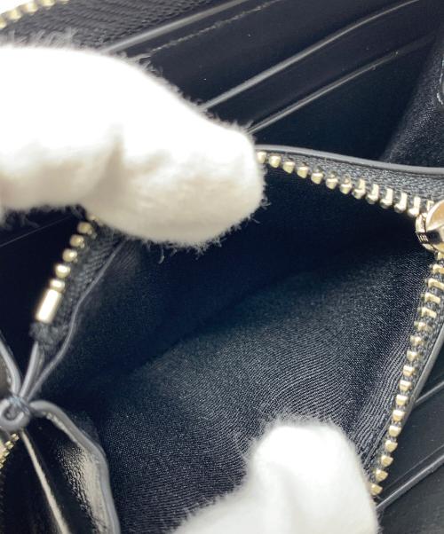 TORY BURCH（トリーバーチ）TORY BURCH (トリーバーチ) コインケース　キラ ダイヤモンドキルト マルチクローバー ジップアラウンド スモールウォレット ブラック サイズ:実寸サイズにてご確認ください。の古着・服飾アイテム