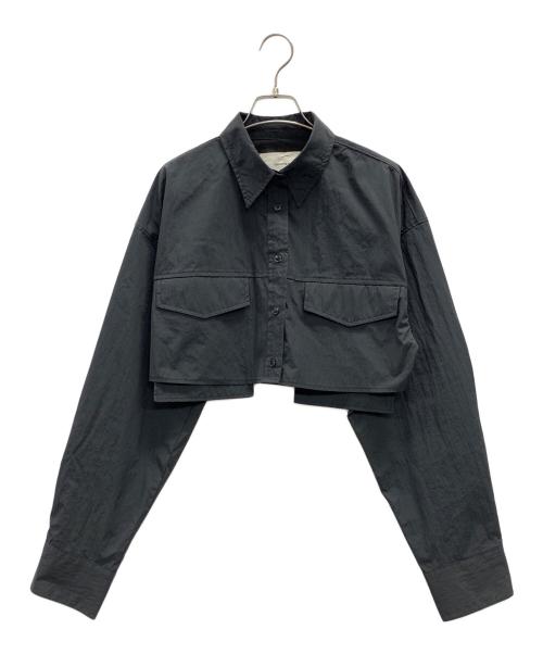 TODAYFUL（トゥデイフル）TODAYFUL (トゥデイフル) シャツ Pocket Short Shirts （ポケット ショート シャツ） ブラック サイズ:Fの古着・服飾アイテム