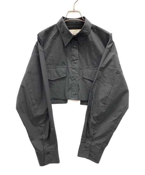 TODAYFUL（トゥデイフル）TODAYFUL (トゥデイフル) シャツ Pocket Short Shirts （ポケット ショート シャツ） ブラック サイズ:Fの古着・服飾アイテム