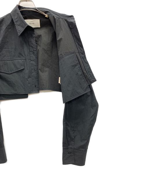 TODAYFUL（トゥデイフル）TODAYFUL (トゥデイフル) シャツ Pocket Short Shirts （ポケット ショート シャツ） ブラック サイズ:Fの古着・服飾アイテム