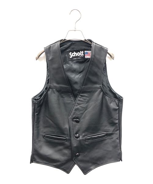 Schott（ショット）Schott (ショット) ベスト ブラック サイズ:Sの古着・服飾アイテム