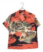 Sun Surfサンサーフ）の古着「アロハシャツ SPECIAL EDITION “DRAGON & TIGER”」｜オレンジ×ブラック