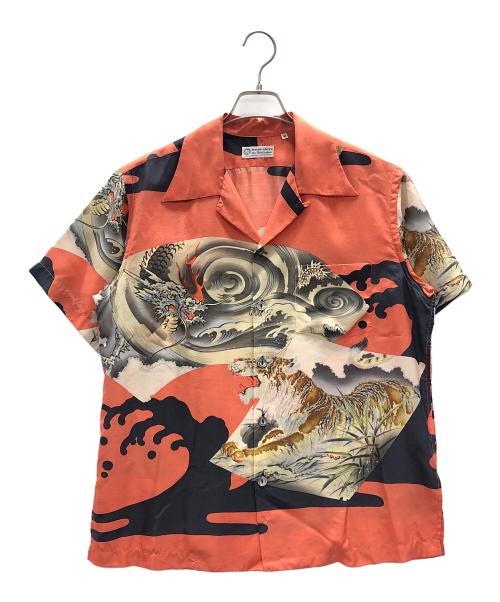 Sun Surf（サンサーフ）Sun Surf (サンサーフ) アロハシャツ SPECIAL EDITION “DRAGON & TIGER” オレンジ×ブラック サイズ:Mの古着・服飾アイテム