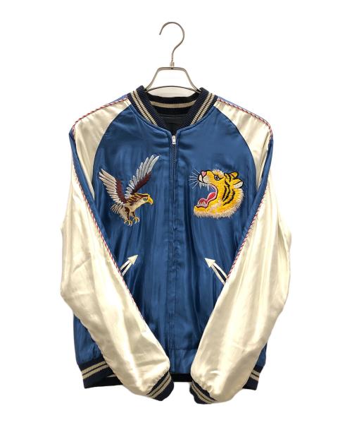 東洋エンタープライズ（トウヨウエンタープライズ）東洋エンタープライズ (トウヨウエンタープライズ) スカジャン ブルー×ホワイト サイズ:Mの古着・服飾アイテム