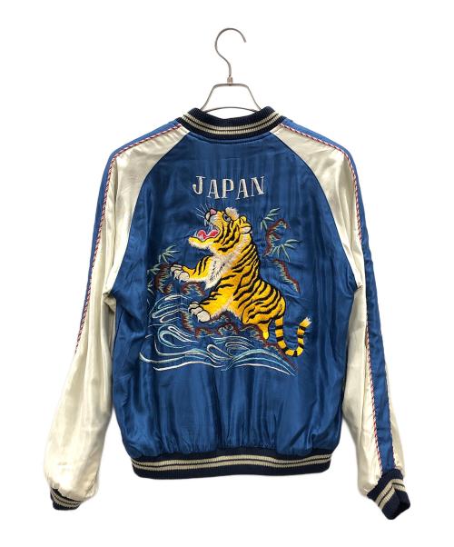 東洋エンタープライズ（トウヨウエンタープライズ）東洋エンタープライズ (トウヨウエンタープライズ) スカジャン ブルー×ホワイト サイズ:Mの古着・服飾アイテム