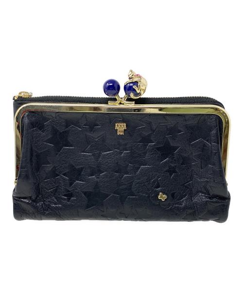 ANNA SUI（アナスイ）ANNA SUI (アナスイ) がま口財布 プレイングキャット ブラック サイズ:実寸サイズにてご確認ください。の古着・服飾アイテム