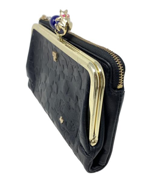 ANNA SUI（アナスイ）ANNA SUI (アナスイ) がま口財布 プレイングキャット ブラック サイズ:実寸サイズにてご確認ください。の古着・服飾アイテム