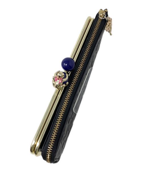 ANNA SUI（アナスイ）ANNA SUI (アナスイ) がま口財布 プレイングキャット ブラック サイズ:実寸サイズにてご確認ください。の古着・服飾アイテム
