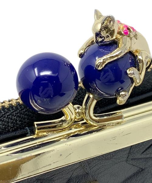 ANNA SUI（アナスイ）ANNA SUI (アナスイ) がま口財布 プレイングキャット ブラック サイズ:実寸サイズにてご確認ください。の古着・服飾アイテム