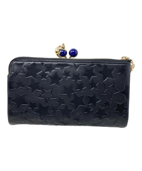 ANNA SUI（アナスイ）ANNA SUI (アナスイ) がま口財布 プレイングキャット ブラック サイズ:実寸サイズにてご確認ください。の古着・服飾アイテム