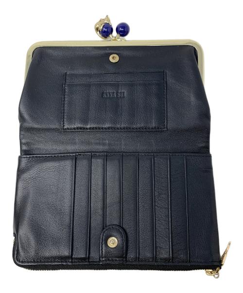 ANNA SUI（アナスイ）ANNA SUI (アナスイ) がま口財布 プレイングキャット ブラック サイズ:実寸サイズにてご確認ください。の古着・服飾アイテム