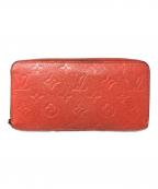 LOUIS VUITTONルイ ヴィトン）の古着「長財布 モノグラム アンプラント・ジッピーウォレット」｜オレンジ