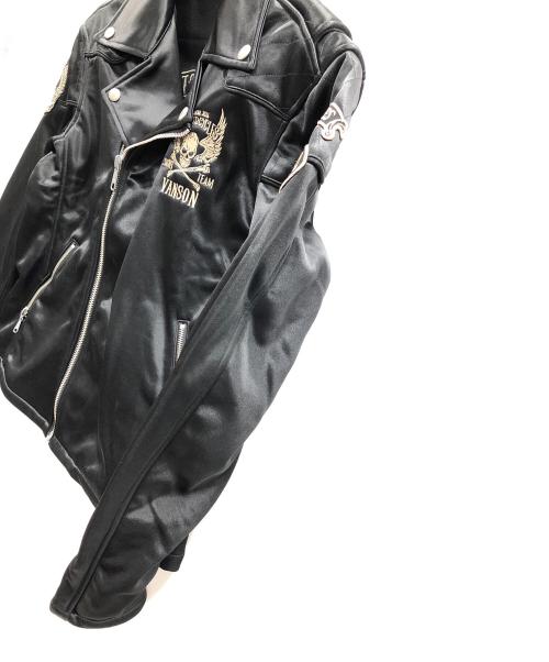 VANSON（バンソン）VANSON (バンソン) ライダースジャケット ブラック サイズ:XLの古着・服飾アイテム