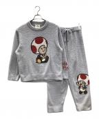 gelato pique×SUPER MARIOジェラートピケ×スーパーマリオ）の古着「ベビモコジャガードプルオーバー＆ロングパンツセット」｜ラベンダー