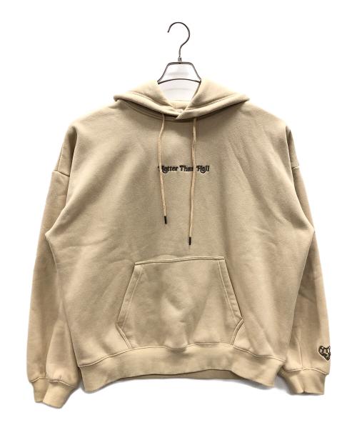 hotter than hell（ホッターザンヘル）hotter than hell (ホッターザンヘル) プルオーバーパーカー ベージュ サイズ:Fの古着・服飾アイテム