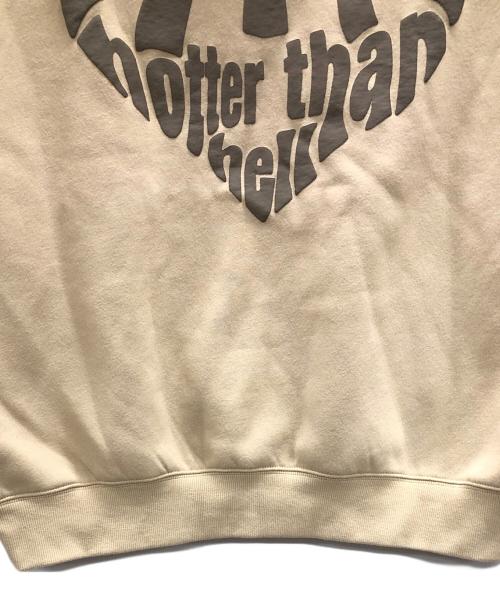 hotter than hell（ホッターザンヘル）hotter than hell (ホッターザンヘル) プルオーバーパーカー ベージュ サイズ:Fの古着・服飾アイテム