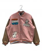 GALFYガルフィー）の古着「スタジャン 二代目わんわん大学 JKT（ニダイメ ワンワンダイガク ジャケット）」｜ピンク